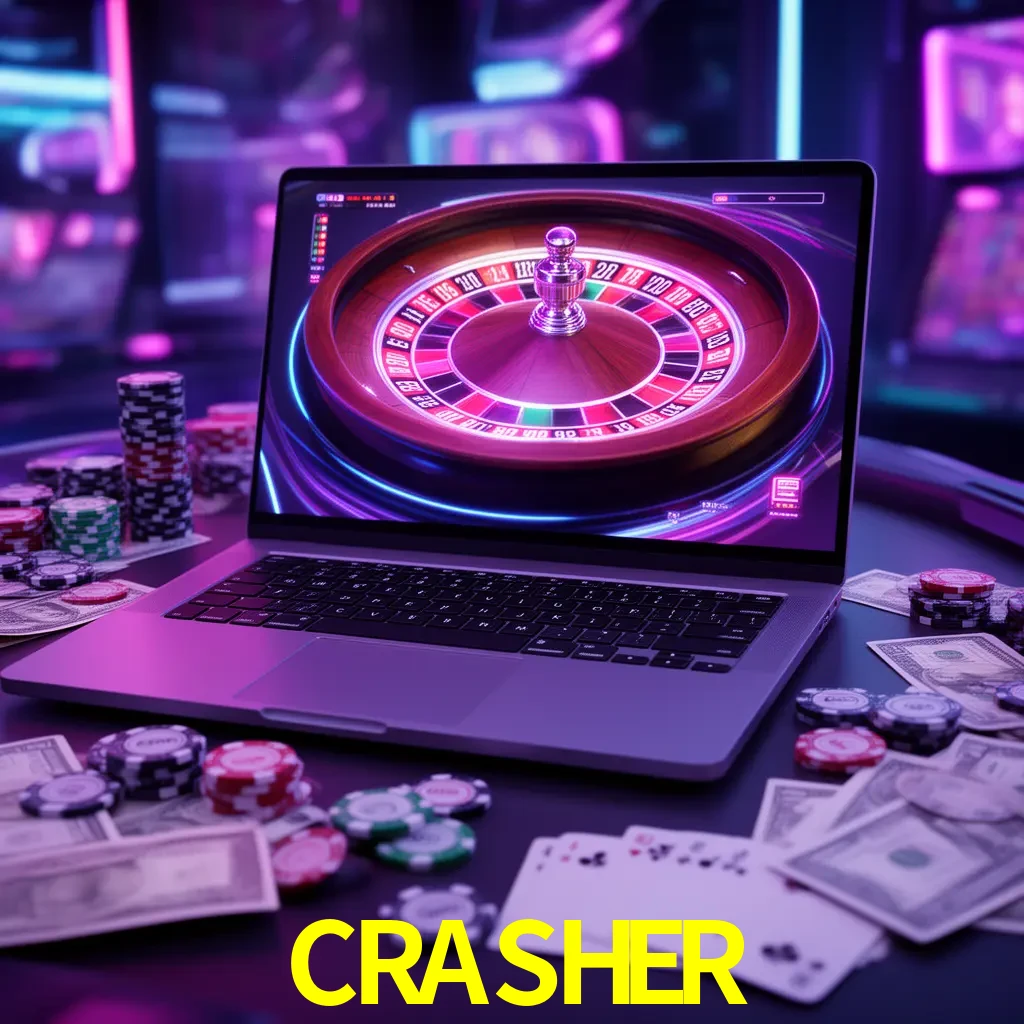 Centro móvil CRASHER con casino, cajero, bonos, app y acceso de cuenta para México